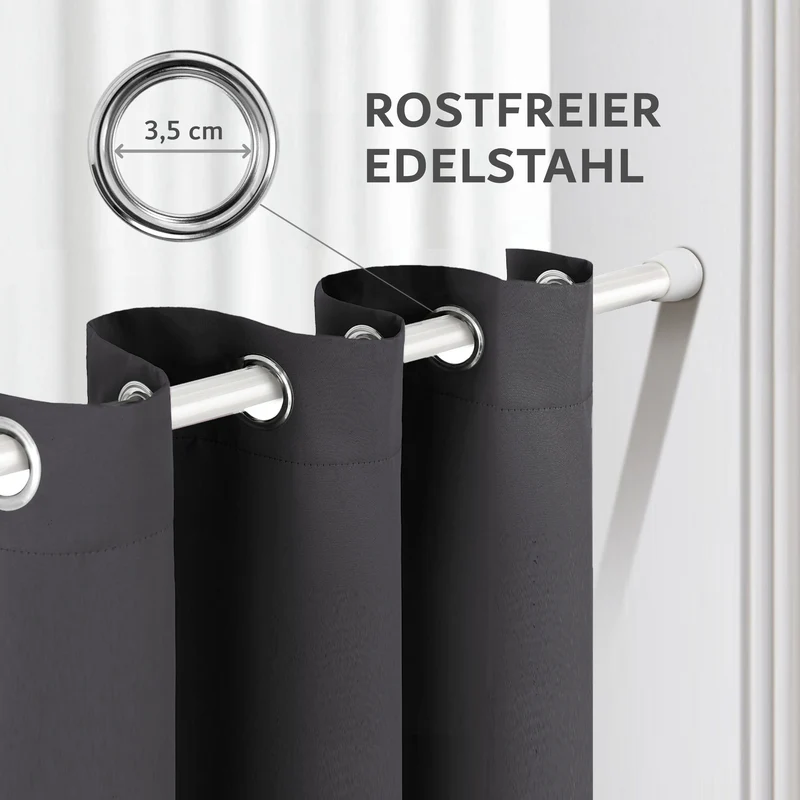 Vorhang-Set mit Klemmstange