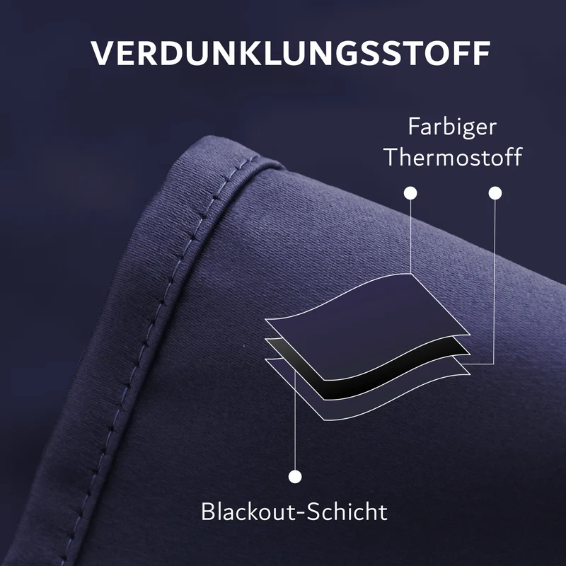 Vorhang-Set mit Klemmstange
