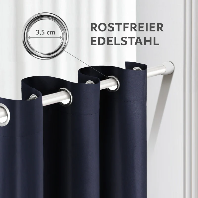 Vorhang-Set mit Klemmstange