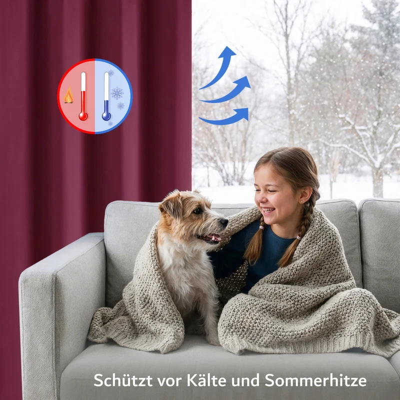 Vorhang-Set mit Klemmstange