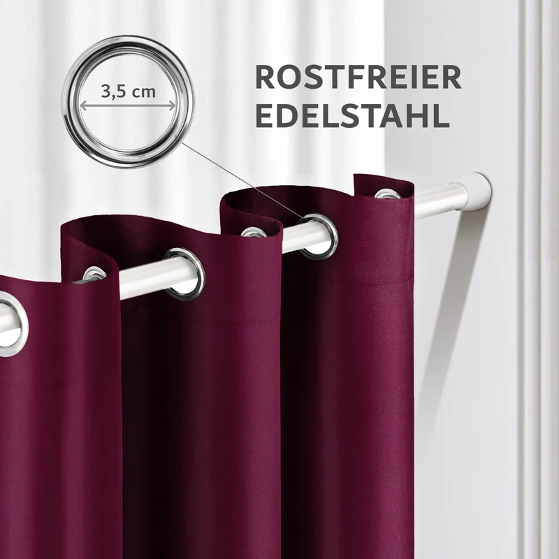 Vorhang-Set mit Klemmstange