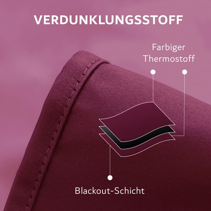Vorhang-Set mit Klemmstange
