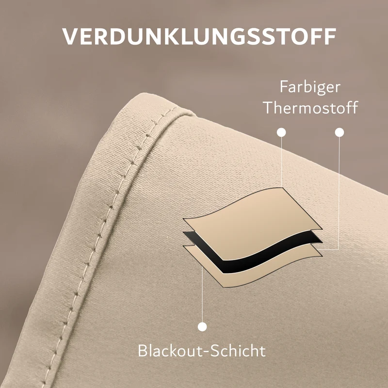 Vorhang-Set mit Klemmstange