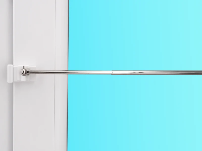 Gardinenstange Vaganz glänzend mit Fensterhaken 10–27 mm