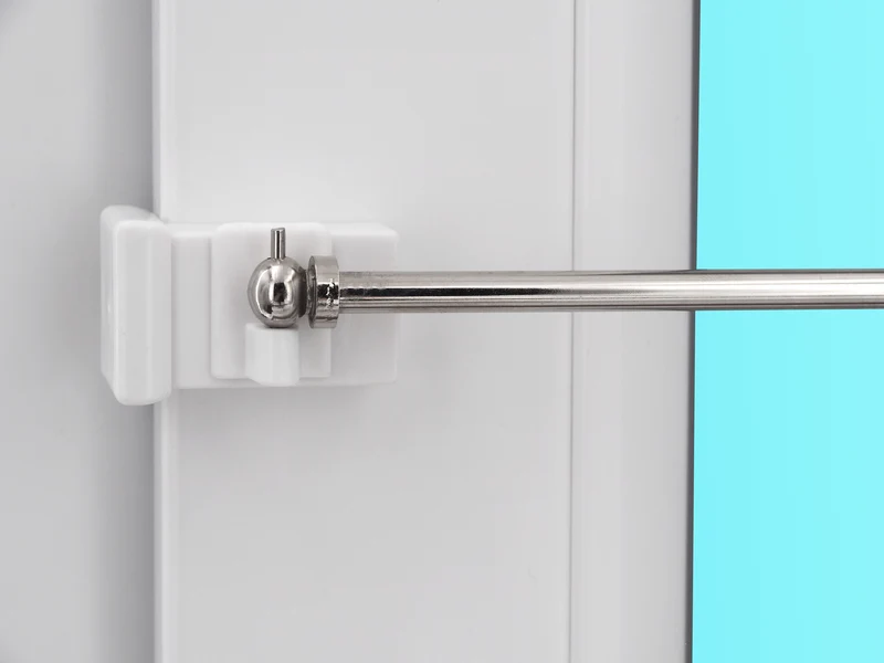 Gardinenstange Vaganz glänzend mit Fensterhaken 10–27 mm