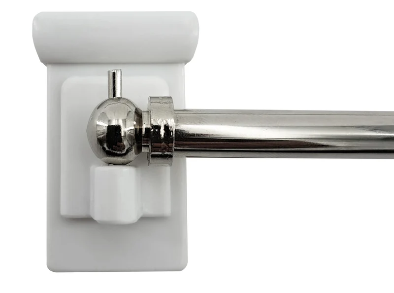 Gardinenstange Vaganz glänzend mit Fensterhaken 10–27 mm