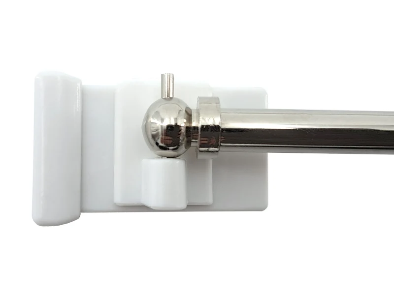 Gardinenstange Vaganz glänzend mit Fensterhaken 10–27 mm