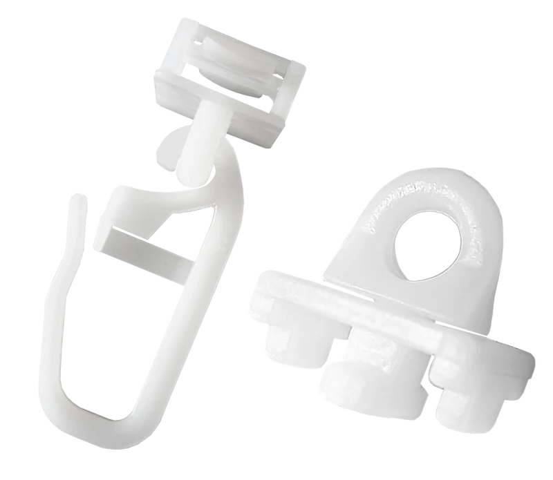 Klick-Fix-Gardinengleiter 6–6,5 mm mit Feststellern – Set