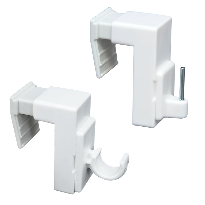 Fensterhaken aus Kunststoff 10–24 mm mit Wechselaufsätzen