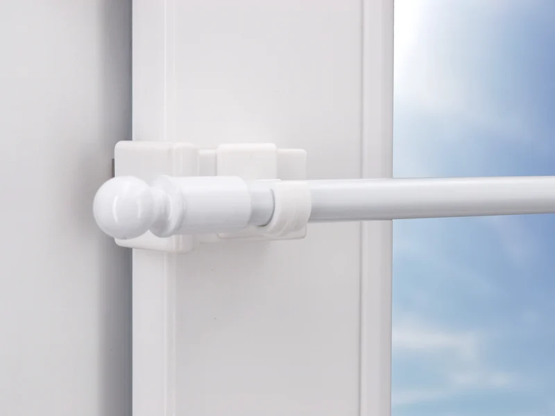 Fensterhaken 10–27 mm für Gardinenstangen bis Ø 10 mm