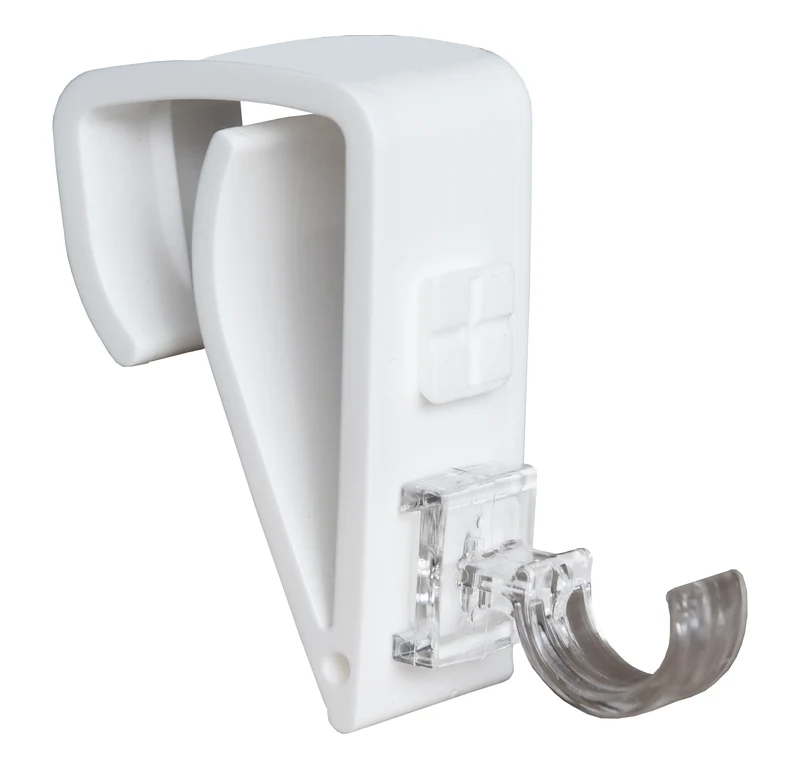 Fensterhaken 8–17 mm mit Aufsätzen für Vitrage- & Gardinenstangen