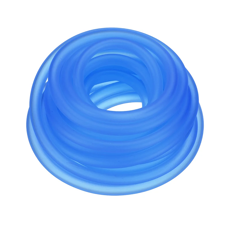 Fuel Line Hose Tube, Rubber Petrol Fuel Gas Line Pipe 3/16" ID 16.4ft, Blue