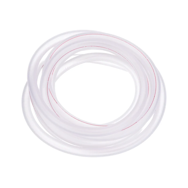 Fuel Line Hose Tube, Rubber Petrol Fuel Gas Line Pipe 3/16" ID 8.2ft, Clear