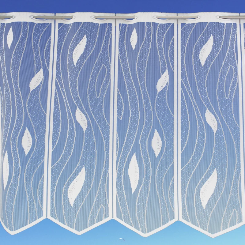 Scheibengardine Swing 50 × 160 cm – transparent mit Stangendurchzug