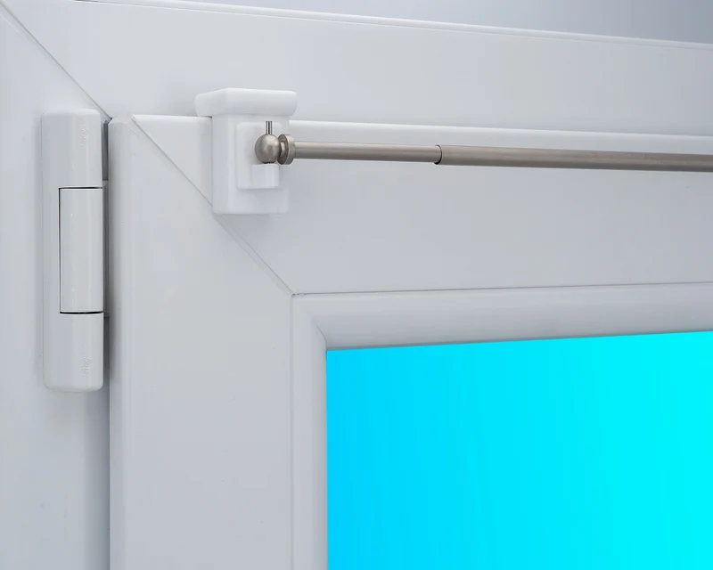 Gardinenstange Vaganz ausziehbar mit Fensterhaken 10–27 mm