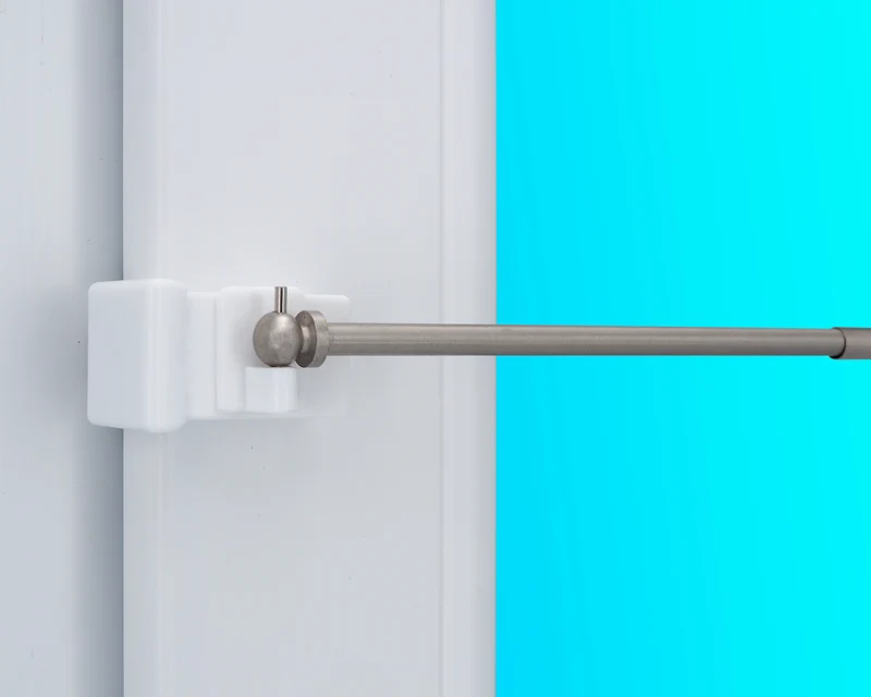 Gardinenstange Vaganz ausziehbar mit Fensterhaken 10–27 mm