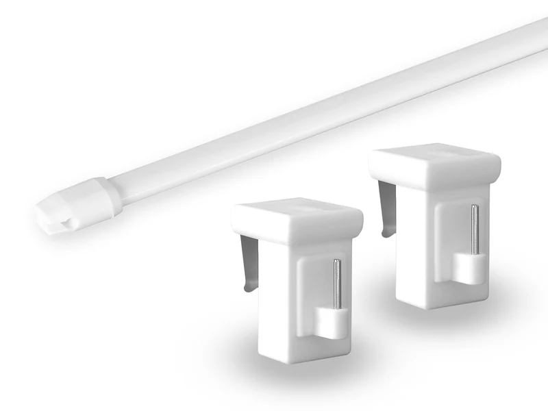 Gardinenstange Miami ausziehbar mit Fensterhaken 10–27 mm