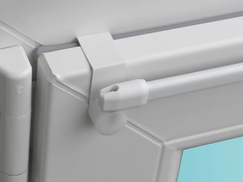 Gardinenstange Easy ausziehbar mit Fensterhaken 15–20 mm