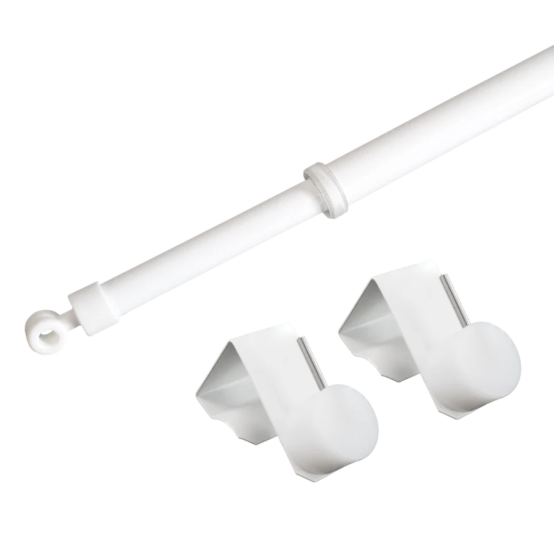 Gardinenstange Creativ ausziehbar mit Fensterhaken 15–20 mm