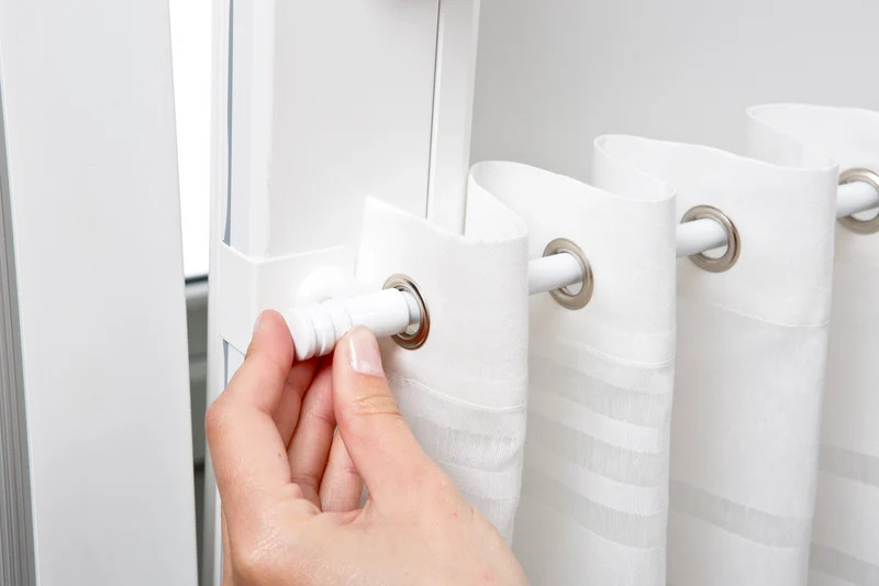 Gardinenstange Basic Fix-Klick ausziehbar mit Fensterhaken