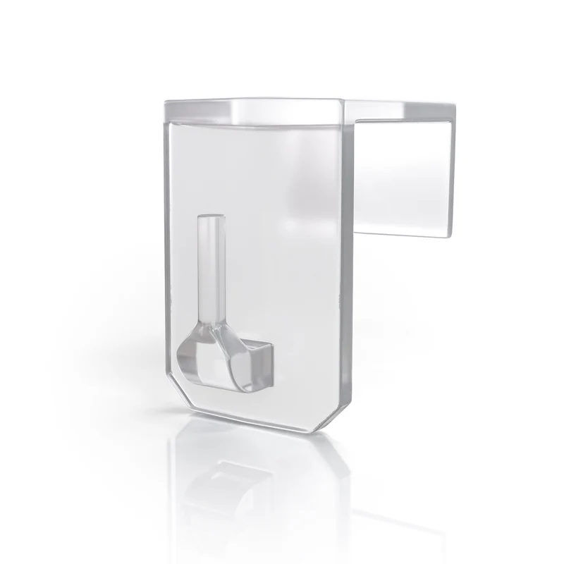 Fensterhaken 15–25 mm aus Kunststoff – Weiß oder Transparent