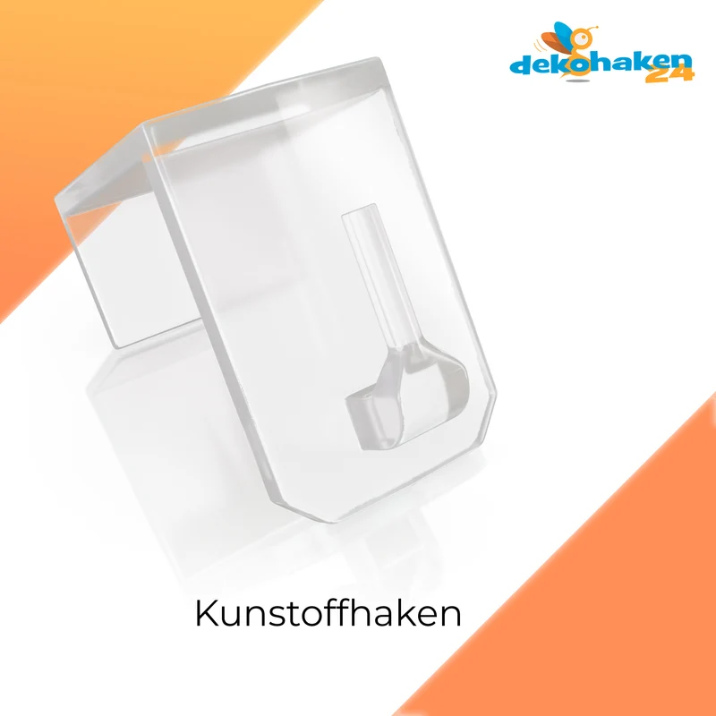 Fensterhaken 15–25 mm aus Kunststoff – Weiß oder Transparent
