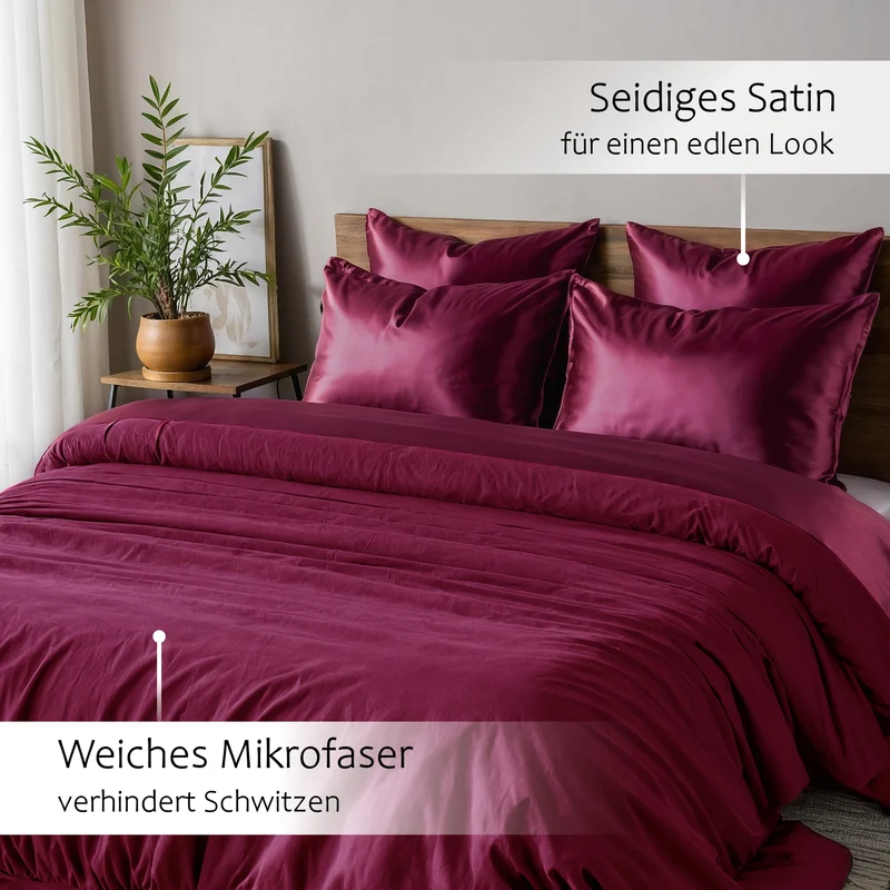 Wendebettwäsche Satin & Mikrofaser