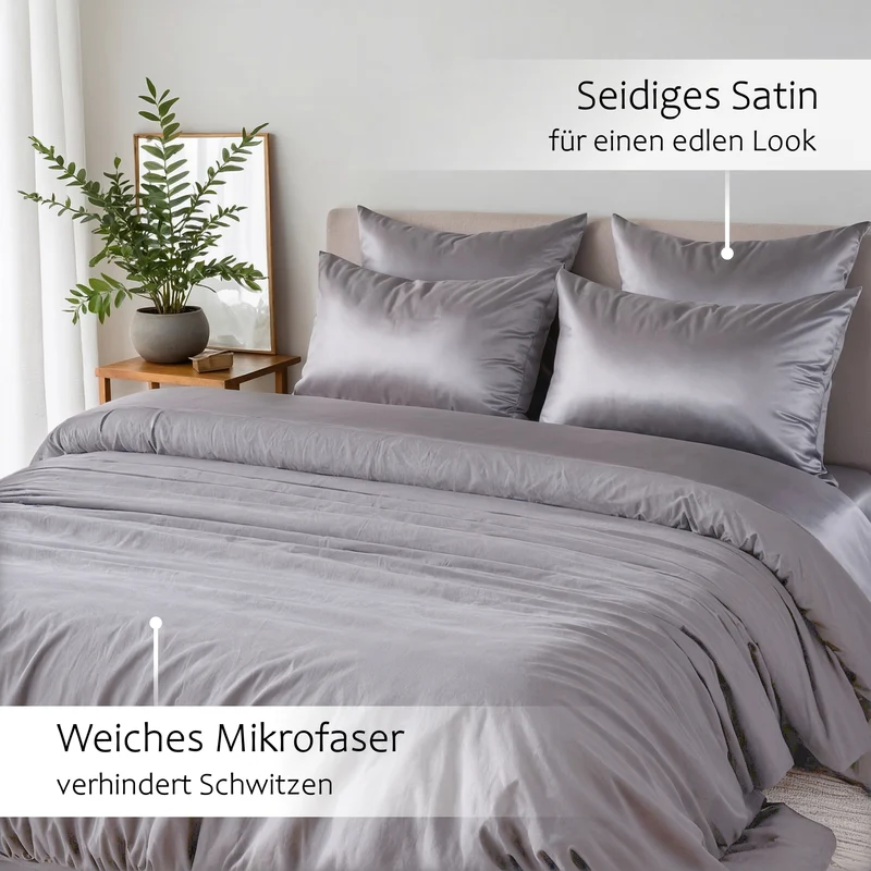 Wendebettwäsche Satin & Mikrofaser