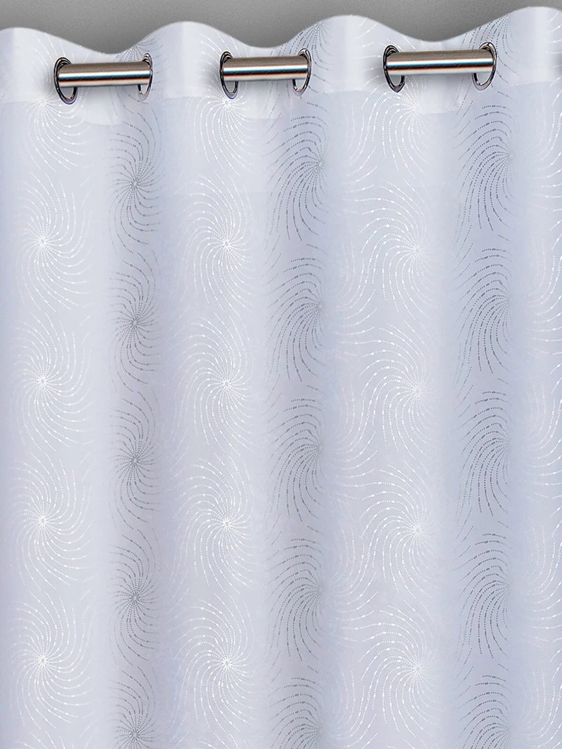 Ösenschal "Bozen" weiß silber BxH 135x235cm