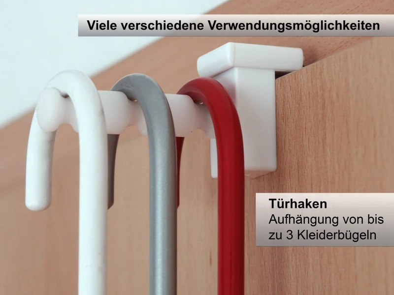 Fensterhaken/Dekohaken mit Distanzhalter, Größe M, Klemmbereich 10-27 mm