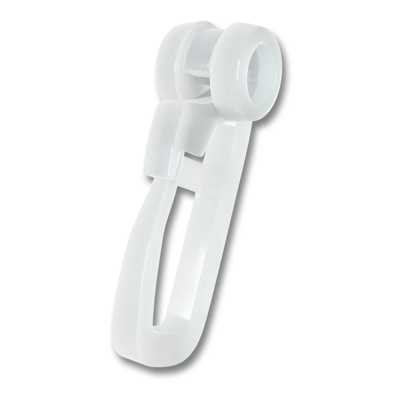 Gardinenröllchen 8 mm mit verschließbarem Faltenlegehaken