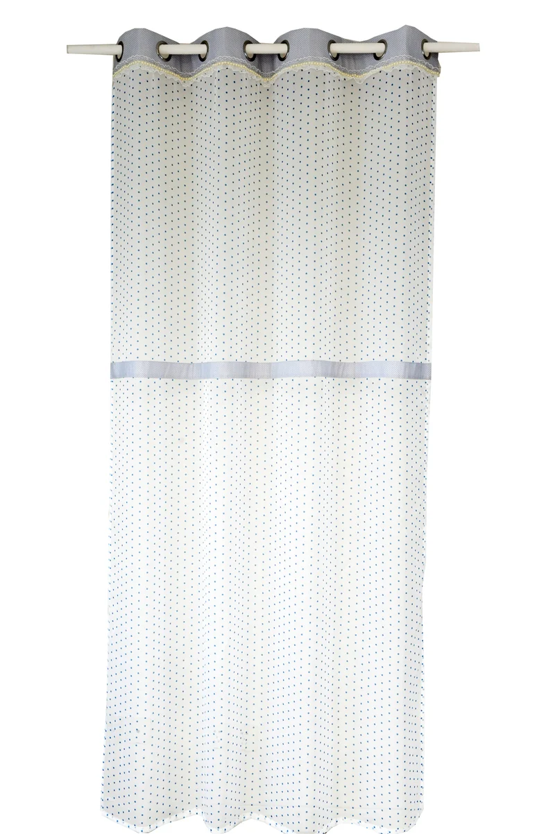 Ösenschal mit Perlenbesatz blau 140x245cm