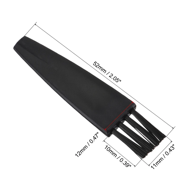 8Pcs Shaver Cleaning Brush Tools Black with 2 Inch Plastic Handle