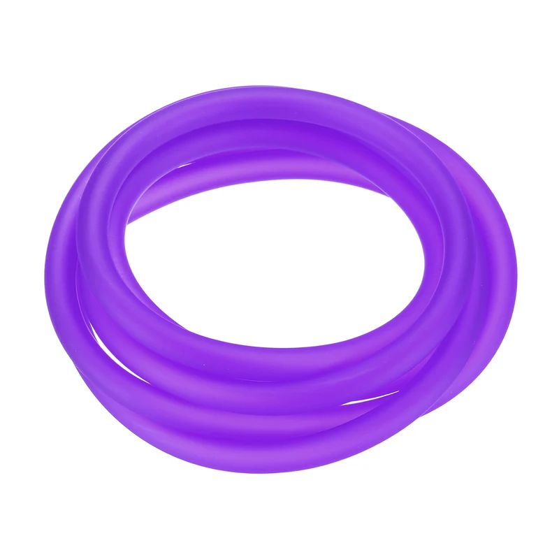 Fuel Line Hose Tube, Rubber Petrol Fuel Gas Line Pipe 3/16" ID 4.9ft, Purple