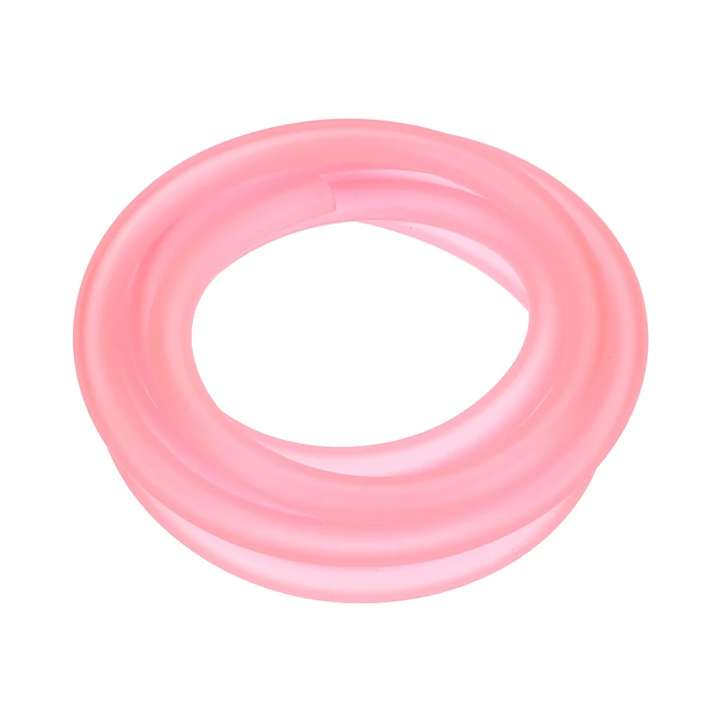 Fuel Line Hose Tube, Rubber Petrol Fuel Gas Line Pipe 3/16" ID 4.9ft, Pink