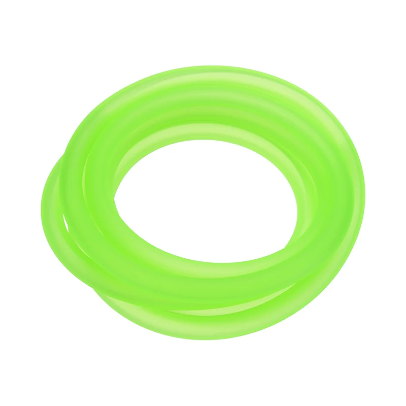 Fuel Line Hose Tube, Rubber Petrol Fuel Gas Line Pipe 3/16" ID 4.9ft, Green