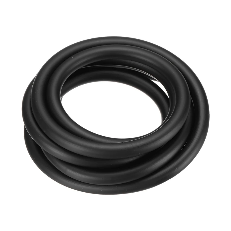 Fuel Line Hose Tube, Rubber Petrol Fuel Gas Line Pipe 3/16" ID 4.9ft, Black