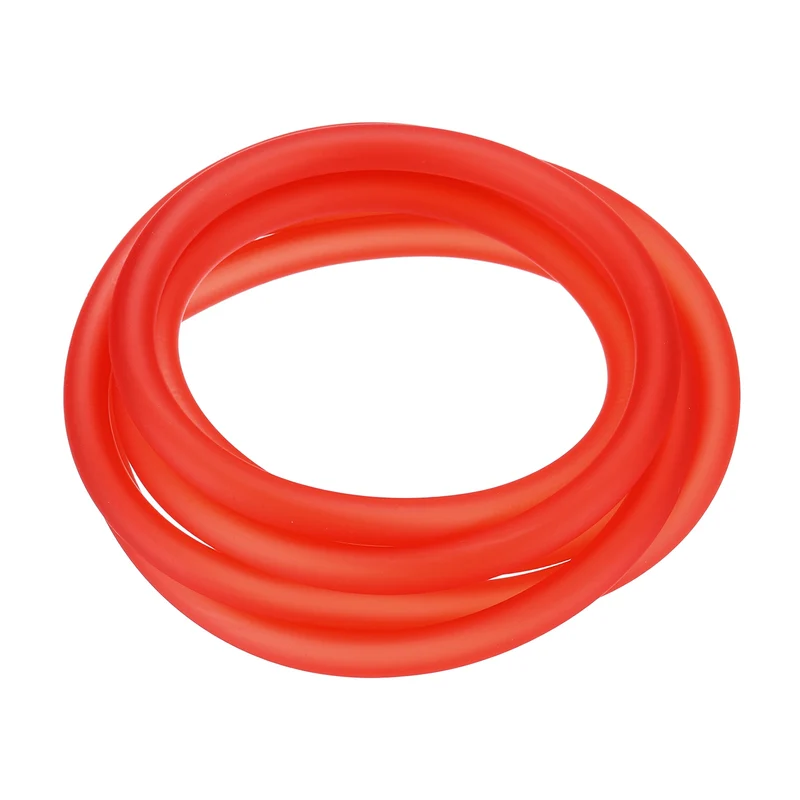 Fuel Line Hose Tube, Rubber Petrol Fuel Gas Line Pipe 3/16" ID 4.9ft, Red