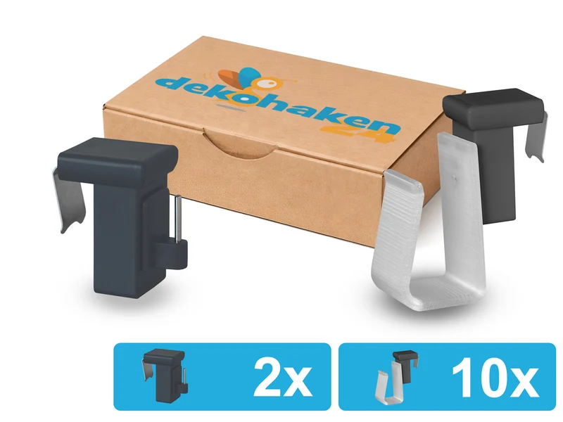 Verstellbarer Fensterhaken 10–27 mm – optional mit Batteriehalter