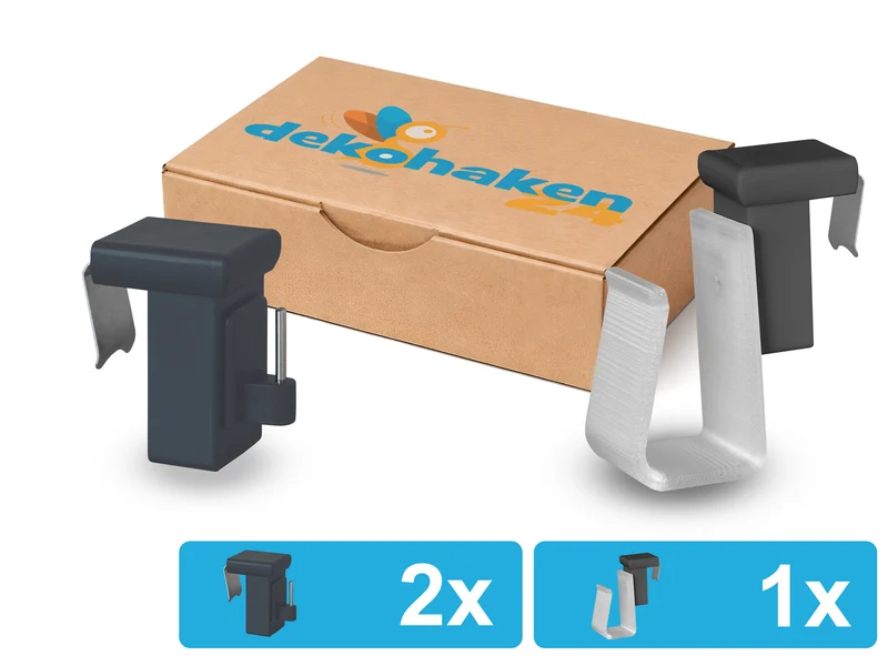 Verstellbarer Fensterhaken 10–27 mm – optional mit Batteriehalter