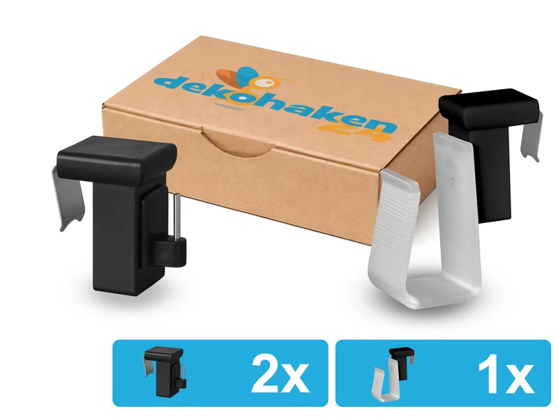 Verstellbarer Fensterhaken 10–27 mm – optional mit Batteriehalter