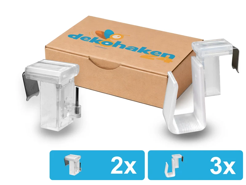 Verstellbarer Fensterhaken 10–27 mm – optional mit Batteriehalter