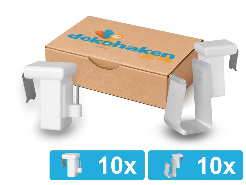 Verstellbarer Fensterhaken 10–27 mm – optional mit Batteriehalter