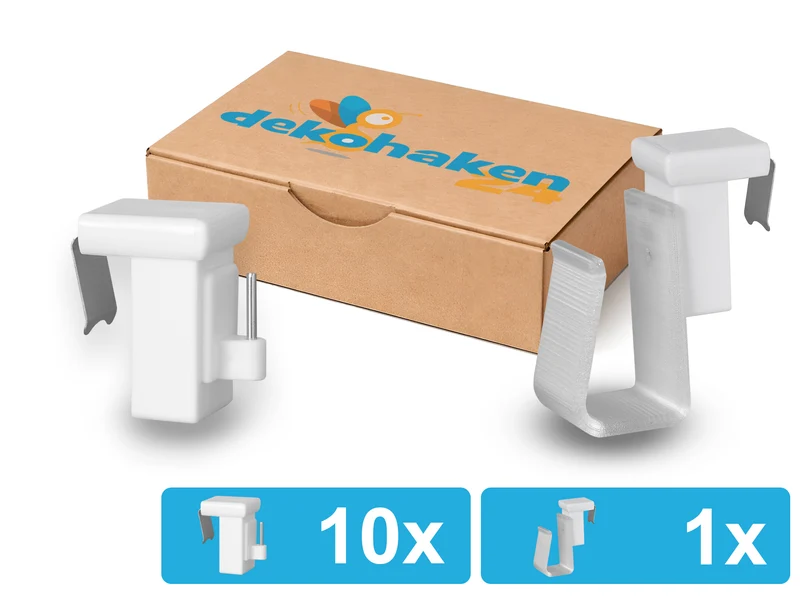 Verstellbarer Fensterhaken 10–27 mm – optional mit Batteriehalter