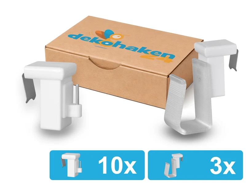 Verstellbarer Fensterhaken 10–27 mm – optional mit Batteriehalter