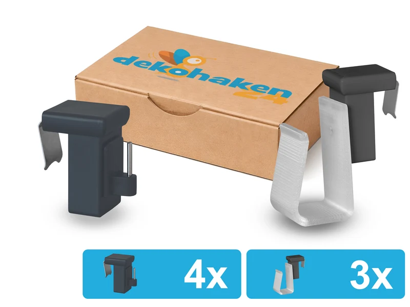 Verstellbarer Fensterhaken 10–27 mm – optional mit Batteriehalter