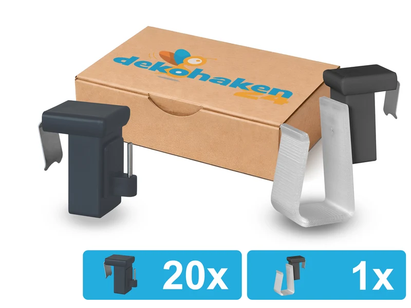 Verstellbarer Fensterhaken 10–27 mm – optional mit Batteriehalter
