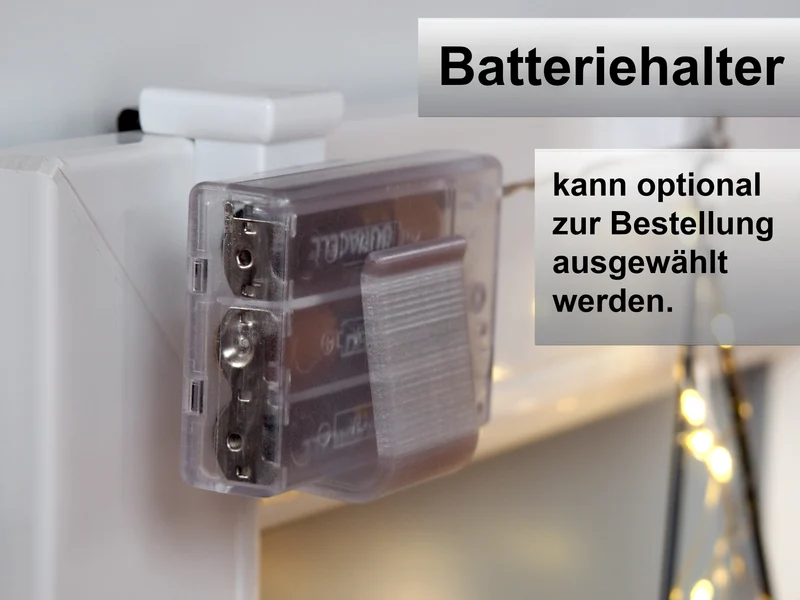 Verstellbarer Fensterhaken 10–27 mm – optional mit Batteriehalter