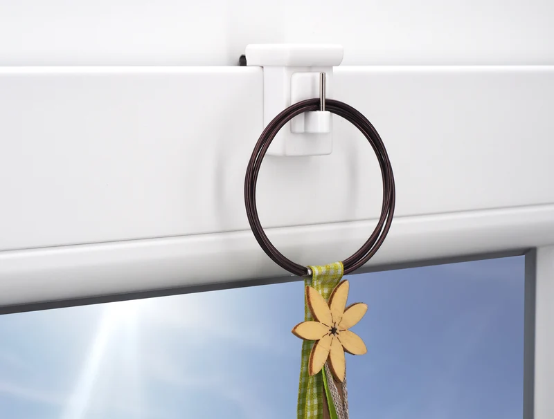 Verstellbarer Fensterhaken 10–27 mm – optional mit Batteriehalter