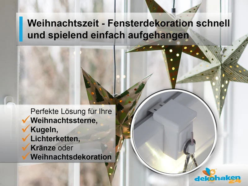 Verstellbarer Fensterhaken 10–27 mm – optional mit Batteriehalter